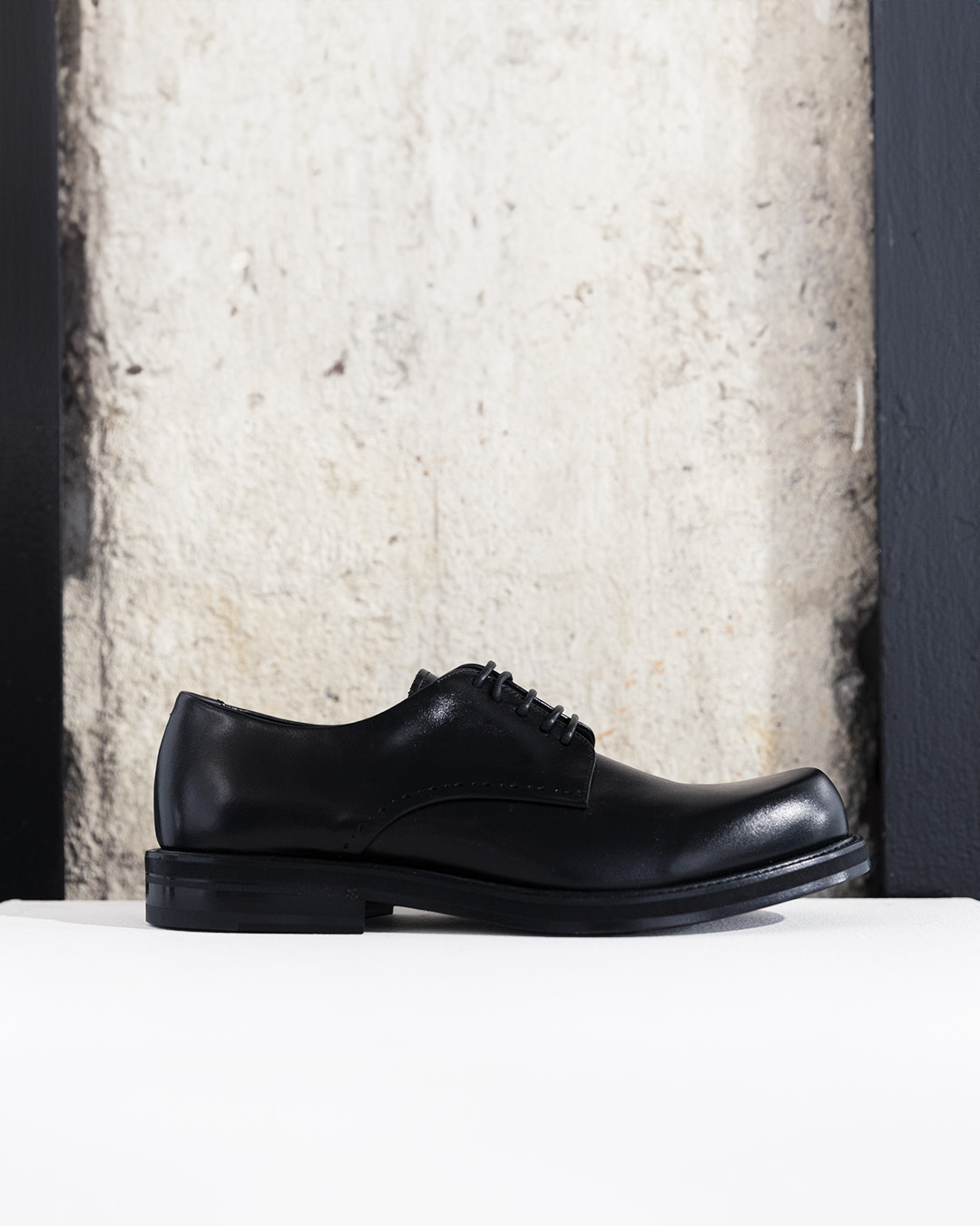 Christian Derby, Calf Lux Black - Stefano Mugnai