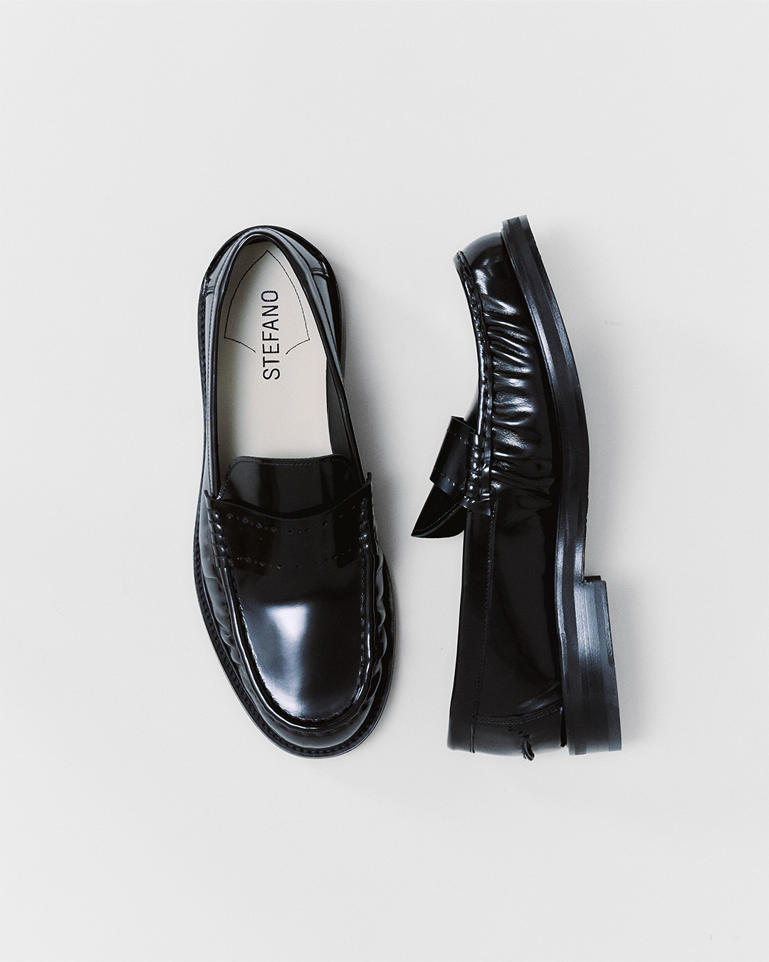 Christian Loafer Polished Black, Stefano Mugnai